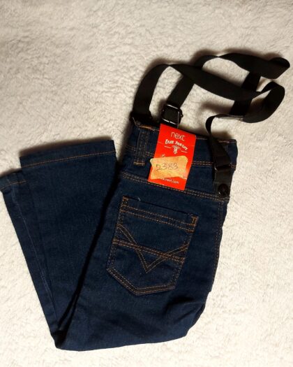 NEXT dungaree jeans for boy - blue colour