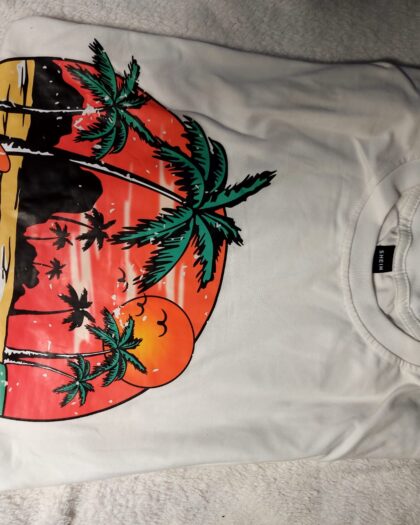 ADULT T-SHIRT (SHEIN) offwhite colour